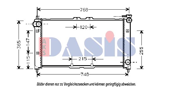 AKS DASIS radiatorius, variklio aušinimas 110400N